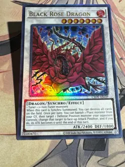 Yugioh Asian English CR09-AE039 Black Rose Dragon Ultimate rare NM - Image 3