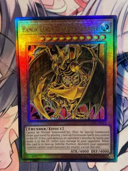 Yugioh Asian English CR03-AE002 Hamon, Lord of Striking Thunder Ultimate rare NM - Image 1
