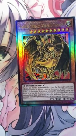 Yugioh Asian English CR03-AE002 Hamon, Lord of Striking Thunder Ultimate rare NM - Image 2