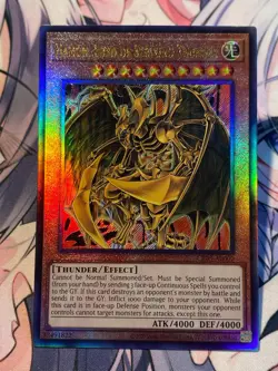 Yugioh Asian English CR03-AE002 Hamon, Lord of Striking Thunder Ultimate rare NM - Image 3