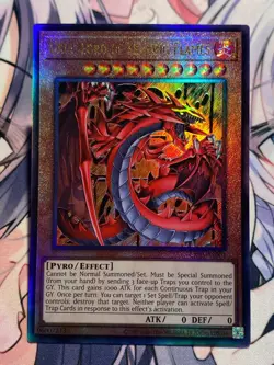 Yugioh Asian English CR03-AE001 Uria, Lord of Searing Flames Ultimate rare NM - Image 3