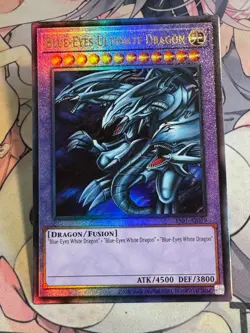 Yugioh Asian English ES01-AE019 Blue-Eyes Ultimate Dragon Ultimate rare NM - Image 1