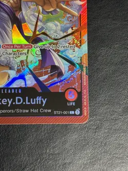 Monkey.D.Luffy ST21-001 - One Piece TCG Starter Deck EX: Gear 5 Foil NM Leader - Image 4