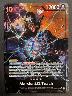 Marshall.D.Teach (093) Alternate Art OP09-093 Emperors in the New World Foil NM - Image 1