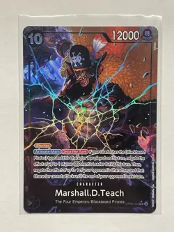 Marshall D Teach OP09-093 SR Alt Art Emperors in the New World One Piece English - Image 1