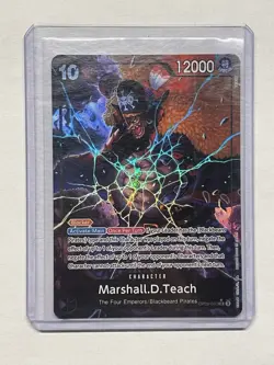 Marshall D Teach OP09-093 SR Alt Art Emperors in the New World One Piece English - Image 3