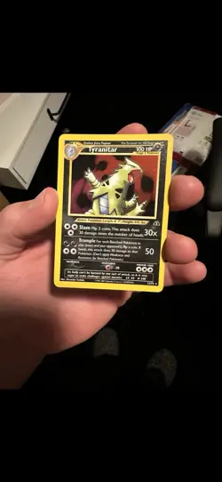 Pokemon Tyranitar Holo Rare Neo Discovery 12/75 Vintage - Image 1