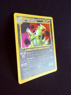 2001 Tyranitar 12/75 Neo Discovery Holo Rare Vintage Pokemon TCG WoTC - Image 2