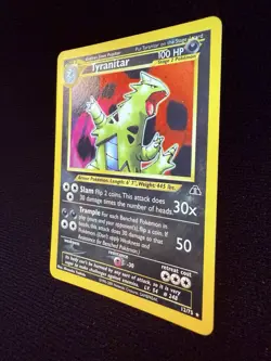 2001 Tyranitar 12/75 Neo Discovery Holo Rare Vintage Pokemon TCG WoTC - Image 3