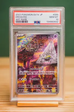 2023 POKEMON JAPANESE SV1V-VIOLET EX ART RARE #086 DROWZEE PSA 10 - Image 1