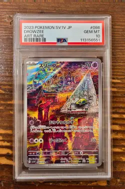 PSA 10 Drowzee Art Rare AR 086/078 Japanese sv1v Violet ex Pokemon Card Game 151 - Image 1