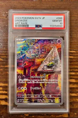 PSA 10 Drowzee Art Rare AR 086/078 Japanese sv1v Violet ex Pokemon Card Game 151 - Image 1