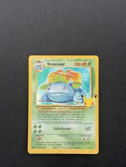 Pokemon TCG Venusaur Holo Rare Card 15/102 Celebrations Series - Image 1
