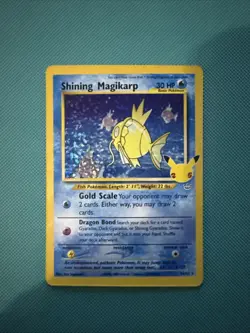 Pokemon Shining Magikarp Card 25th Anniversary Edition 66/64 Celebrations Mint - Image 1