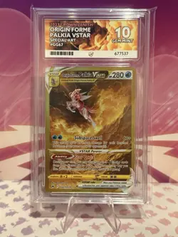 Pokemon TCG Origin Forme Palkia VStar GG67/GG70 Special Art Crown Zenith Ace 10 - Image 1