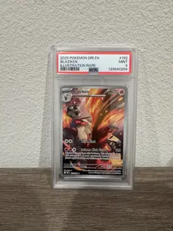2025 POKEMON DRI EN-DESTINED RIVALS ILLUSTRATION RARE #192 BLAZIKEN PSA 9 - Image 1