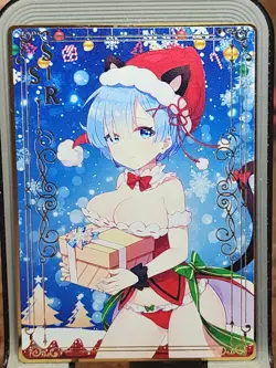 Re:Zero Rem Goddess Story Metal Card Anime Waifu SSR Big Boobs Panties Busty - Image 1