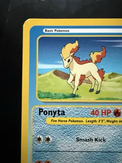 Pokemon Ponyta #77 Funskool Card Vintage 2004 (LP) - Image 2