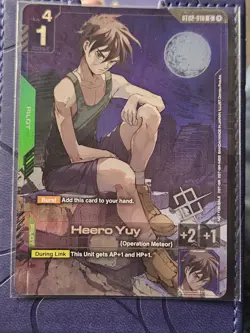 Gundam Card Game Heero Yuy ST02-010 Regional Championship top 8 Promo EngkishNM - Image 1