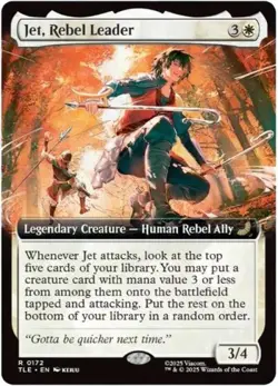 ~ Jet, Rebel Leader (Extended Art) ~ NM ~ MTG: Avatar ~ MTG ~ - Image 1