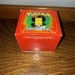 1999 Burger King Pokemon Togepi 23k Gold Plated Card & Pokeball Sealed - Image 3