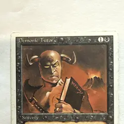 Magic: The Gathering Card - Demonic Tutor - Revised - MTG - English - Image 2