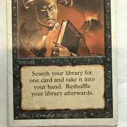 Magic: The Gathering Card - Demonic Tutor - Revised - MTG - English - Image 3