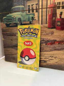 1999 Pokemon Topps Meowth 5 of 5 Jumbo Chrome Card - LP Fast Shipping - Image 4