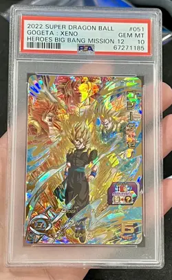 Super Dragon Ball Heroes card Gogeta Xeno BM12-051 Japanese BANDAI PSA 10 - Image 1
