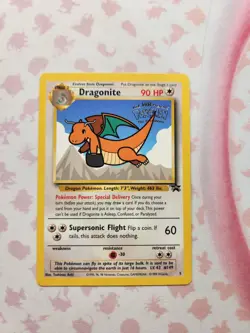 Vintage Dragonite And Pikachu First Movie Promo Cards Lot - Image 2