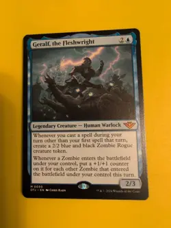 Geralf, the fleshwright. Mythic. OTJ human warlock MTG Card. - Image 2