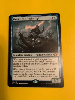 Geralf, the fleshwright. Mythic. OTJ human warlock MTG Card. - Image 3