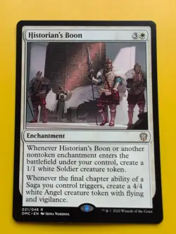 Historian's Boon. Rare Enchantment DMC MTG Card. - Image 2