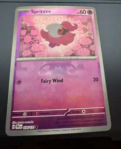 Spritzee 038/131 Prismatic Evolutions Masterball Pattern Holo Pokemon Card - Image 1