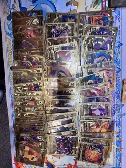Pokemon Fan Art Gold Foil Cards Lot Of 70 Assorted Bulk Lot - Image 1