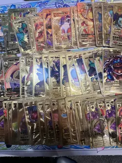 Pokemon Fan Art Gold Foil Cards Lot Of 70 Assorted Bulk Lot - Image 4