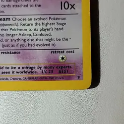 Mew Promo 9 WoTC Black Star Promo Pokemon Card Holo Foil Rare - Image 2
