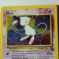 Mew Promo 9 WoTC Black Star Promo Pokemon Card Holo Foil Rare - Image 4