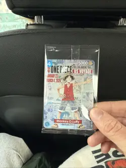 IN HAND One Piece Monkey D. Luffy US College Basketball Promo Card RUTGERS 01/23 - Image 1
