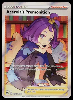Pokemon Card - Acerola's Premonition Brilliant Stars TG24/TG30 Ultra Rare - Image 1