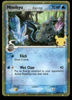 Pokemon Cards Mimikyu SWSH136 SWSH Black Star Promo NM *3 - Image 1