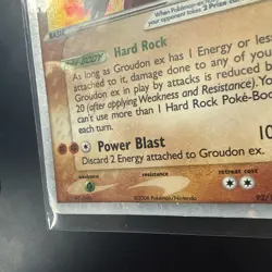 Pokemon TCG Groudon EX Crystal Guardians Holo Card 93/100 MP - Image 4
