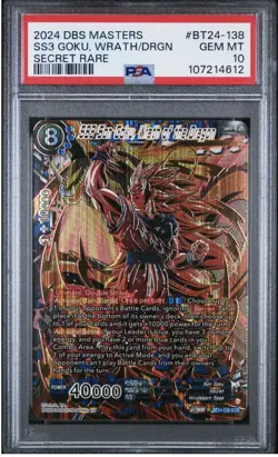 Dragon Ball Super Card Game SS3 Son Goku, Wrath of the Dragon, SCR PSA 10 🔥🔥 - Image 1