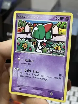 Ralts 81/113 EX Delta Species 2005 Reverse Holo Pokemon Card TCG - Image 5