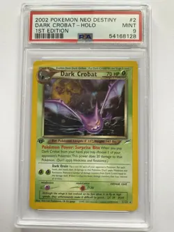 1st Edition Dark Crobat PSA 9 MINT Neo Destiny Pokemon Card - Image 1