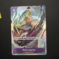 One Piece OP05-067 Zoro-Juurou SP Alternative Art TCG English Card - Image 1