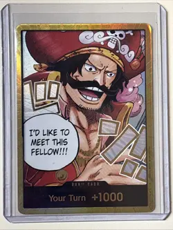 One Piece TCG Gol.D.Roger GOLD DON!! Card (OP-13) English NM - Image 1