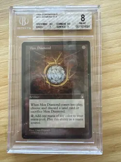 Mox Diamond Stronghold BGS 8.5/8.5/7/9 NEAR MINT Beauty MTG (RG) 4RCards - Image 3