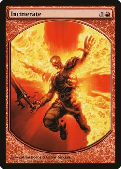 Incinerate - Promo Magic Player Rewards 2008 HP MTG - Image 1