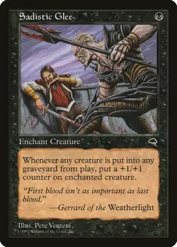 Tempest Sadistic Glee MTG Magic the Gathering NM - Image 1